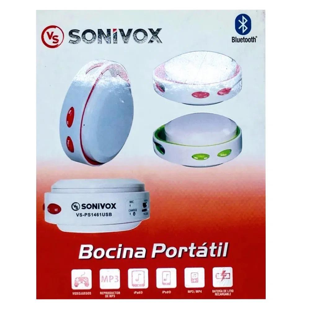 Parlante Bocina Negro/Verde Vs Ps1461 Usb Bluetooth Sonivox Sonido